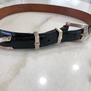 Women’s Rewards Alligator and sterling, silver exquisite authentic belt, small